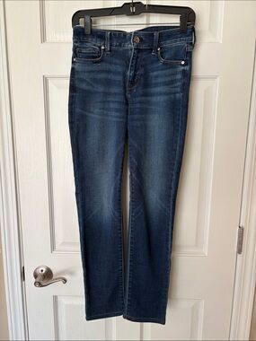 WHBM Dark Blue Women's Straight Jeans - Classic Denim